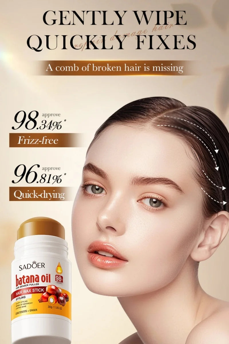 Batana Hair Wax Stick with Jojoba Oil – 30g Styling Wax