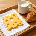 3.35 Inch 3D Cheese Coaster Cute Yellow Non-slip Heatproof Pad for Coffee Cups Home Kitchen Desktop Decoration Oasis Select 1pc Yellow