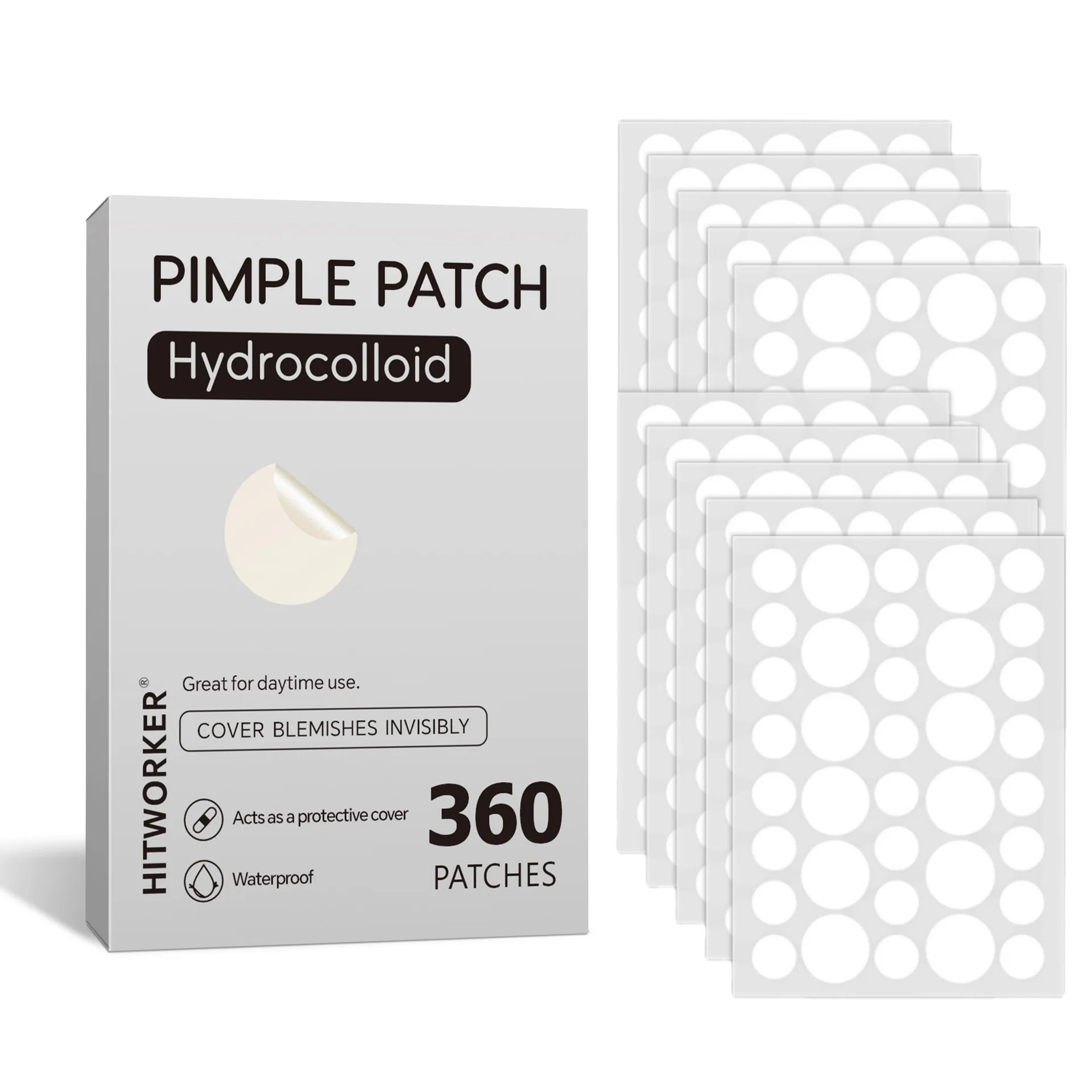 360 pieces/box acne patches - alcohol free, used to absorb acne secretions, gentle and non irritating, essential for acne care Oasis Select 360pcs