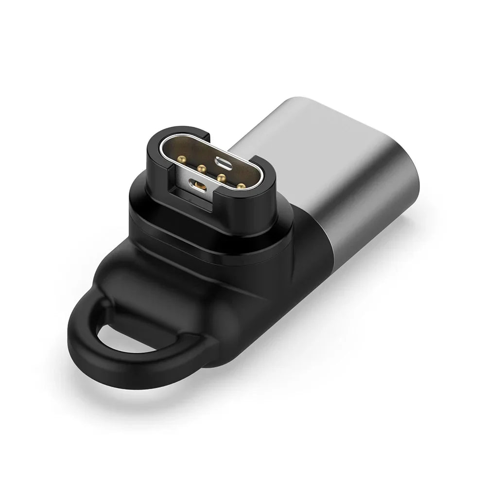 Type-C Charger Adapter for Garmin Fenix 7 8 Forerunner Venu Instinct Watch Charging Adapter Oasis Select Silver Type-C