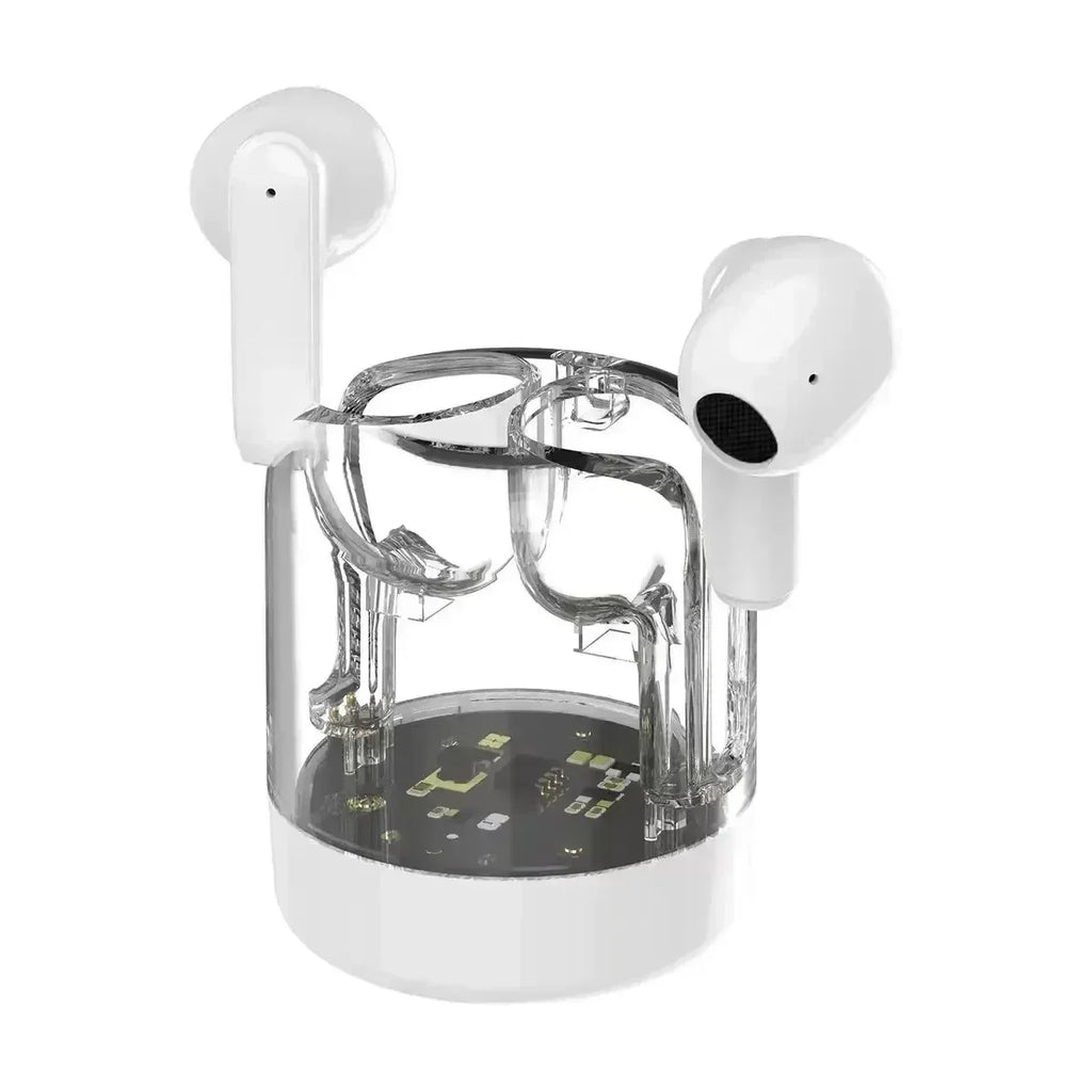 New Hot Wireless Bluetooth Headset with Microphone Noise Canceling Headset Stereo Headset Sports Gaming Headset Gifts Oasis Select White