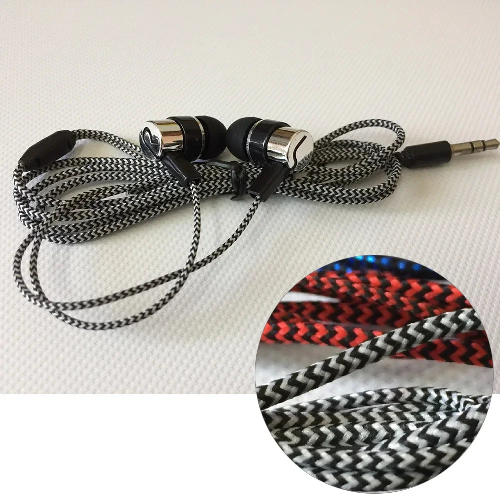 Universal Wired Earphone Noise Reduction In-Ear Stereo Earphones Noodles Style Sport Headset For Samsung Huawei Headphones Oasis Select