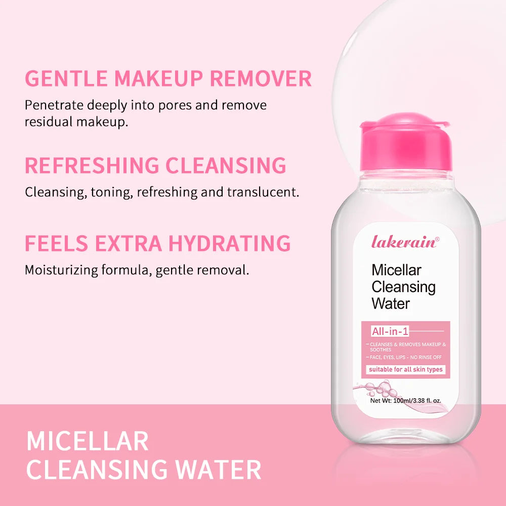 100ml Garnier Micellar Water Hydrating Facial Cleanser Deep Makeup Remover Cleaning Water Refresh Hydrate Cleansing Skin Oasis Select