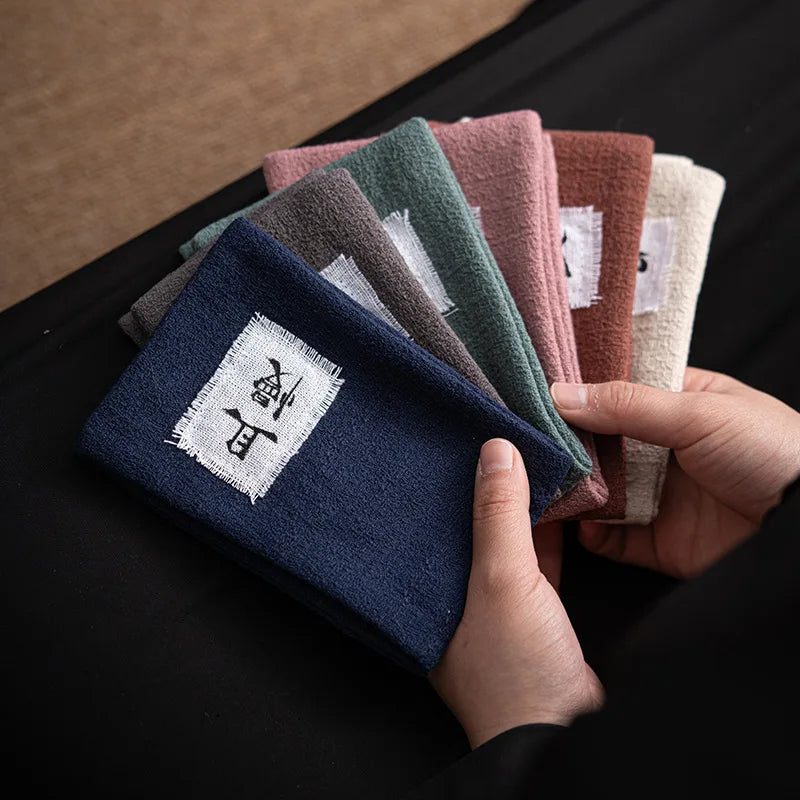 Absorbent Cotton Linen Tea Towel Tea Cloth Home Chinese Creative Tea Mat Tablecloth Tea Table Cloth Tea Mat Tea Ceremony Oasis Select