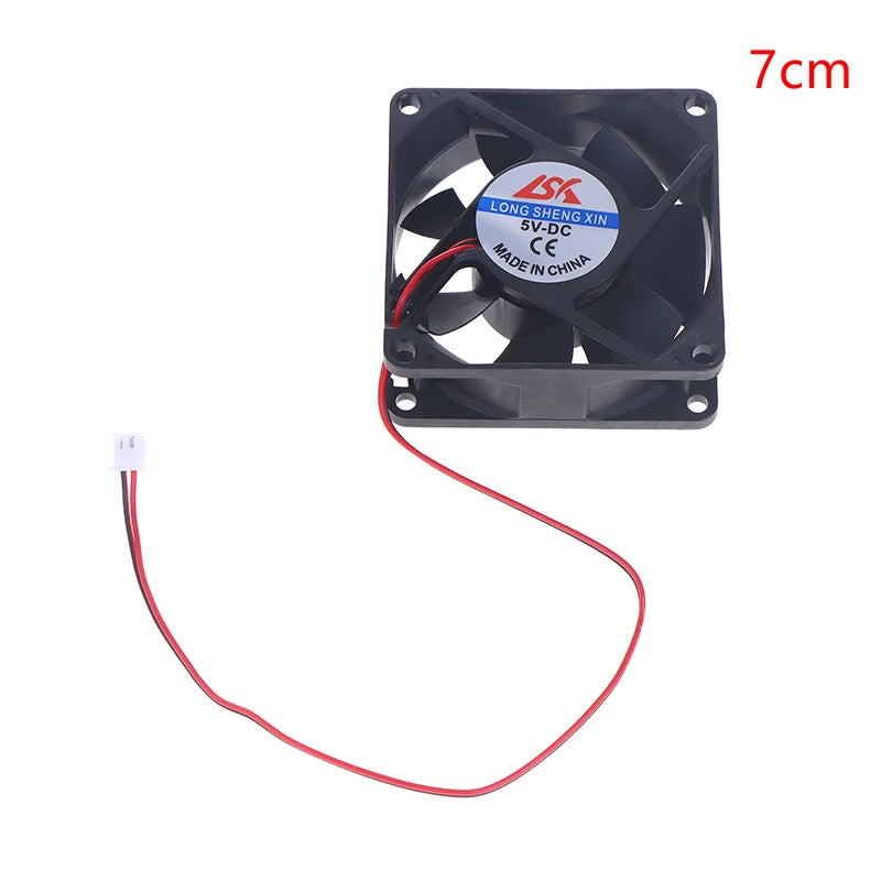 5V/12V/24V Cooling Turbo Fan Brushless 3D Printer Parts 2Pin For Extruder DC Cooler Blower Part Black Plastic Fans Oasis Select 5V 7CM