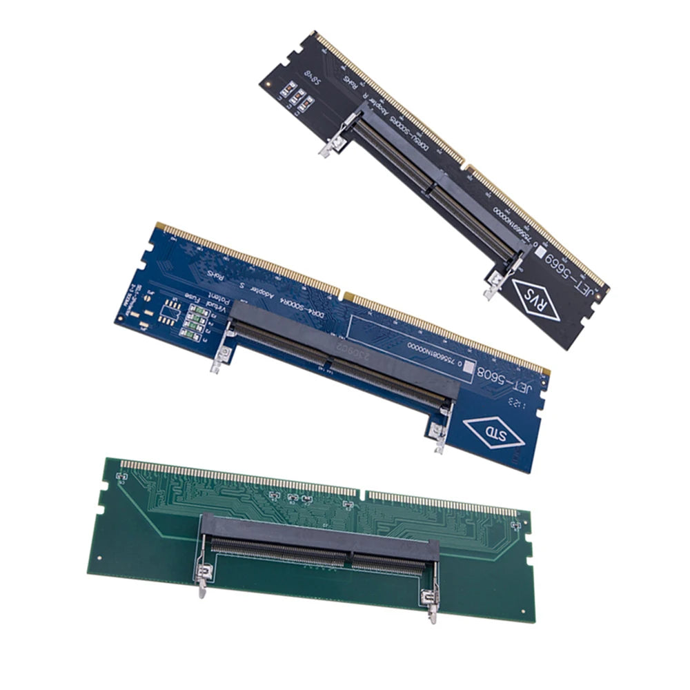 DDR3 DDR4 DDR5 Laptop to Desktop Memory Adapter Card SO-DIMM To PC DIMM Card DDR3 DDR4 DDR5 Memory RAM Connector Adapter Oasis Select