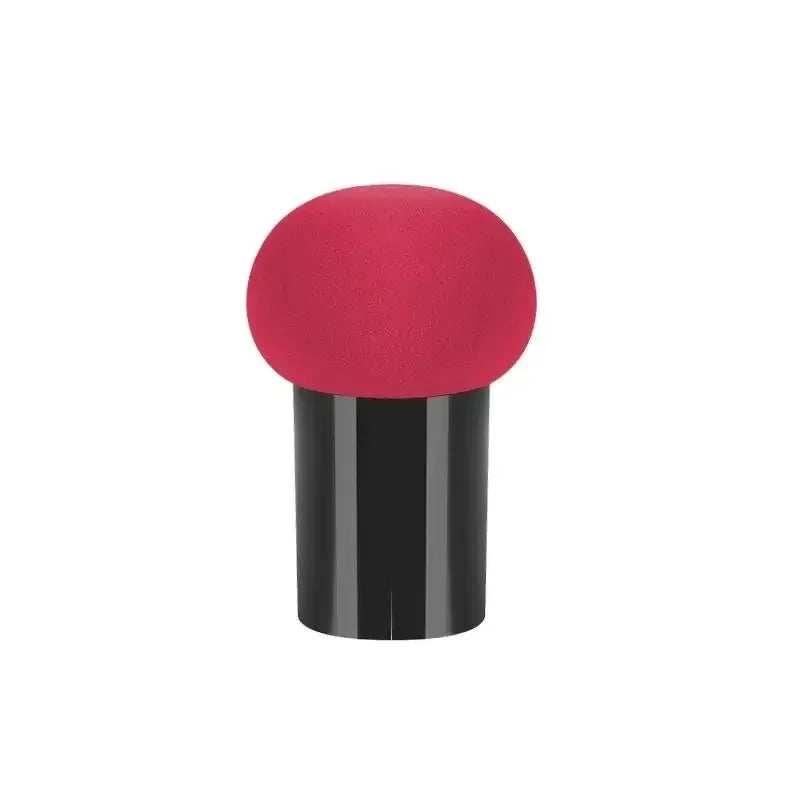 Mushroom Head Makeup Sponge Dry Wet Dual-use Cosmetic Powder Puff with Handle Case Professional Foundation Creams Beauty Tools Oasis Select Wine Red