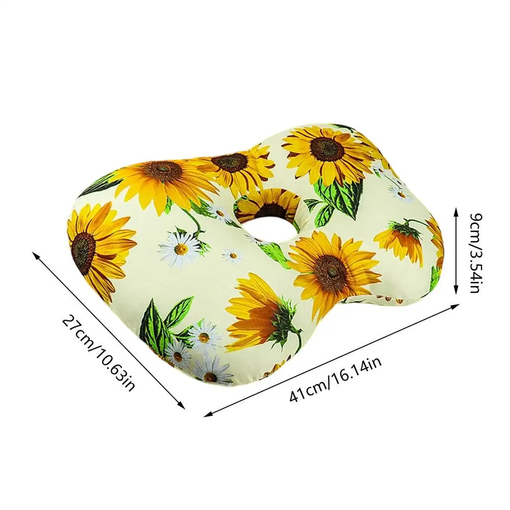Cotton Filling Ear Piercing Pillow Breathable Ergonomic Pillow With Ear Hole Portable Comfortable Earring Pillow For Side Sleep Oasis Select A