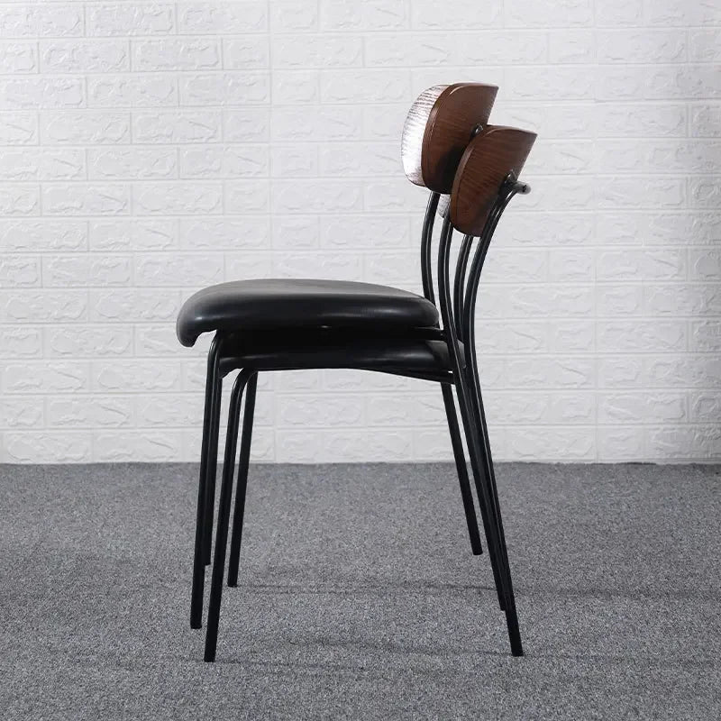 Light luxury back chair Nordic dining chair custom soft bag seat cushion wrought iron dining table chair wholesale negotiation Oasis Select