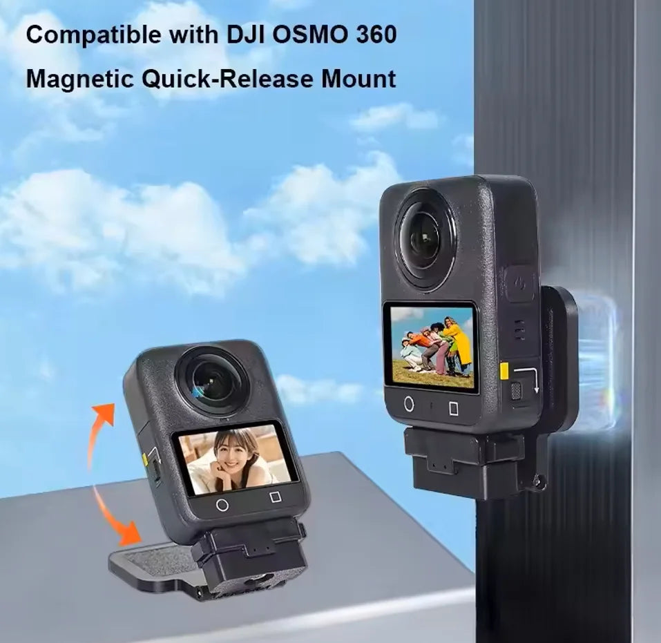 Foldable Magnetic Mount Adapter for DJI Osmo Nano | 180° Tilt