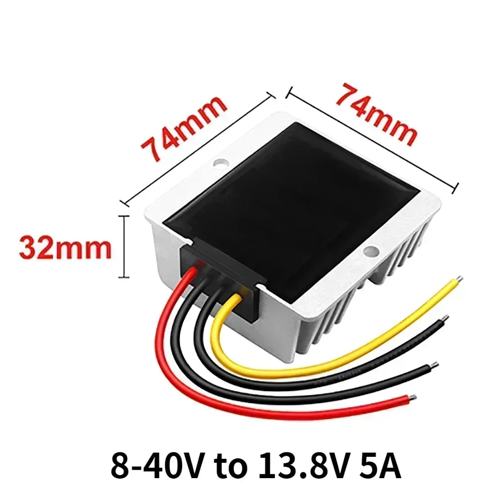 Regulator 8-40V to 13.8V converter waterproof power 5A-30A Boost Buck Voltage DC DC Stabilizer Car inverter Voltage converter Oasis Select 8-40V to 13.8V 5A 8V-40V 13.8V