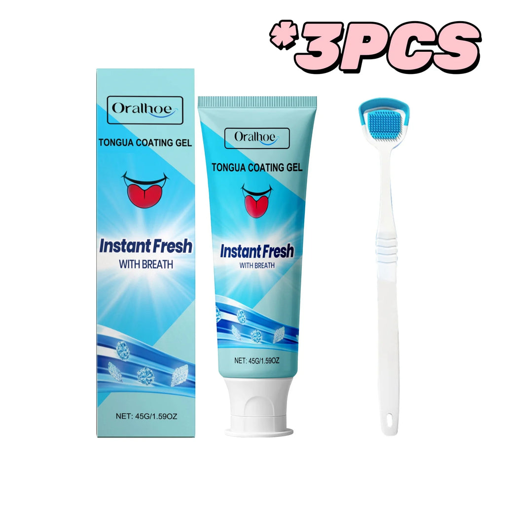 ORALHOE Tongue Cleaning Gel – Fresh Breath Oral Care 45g