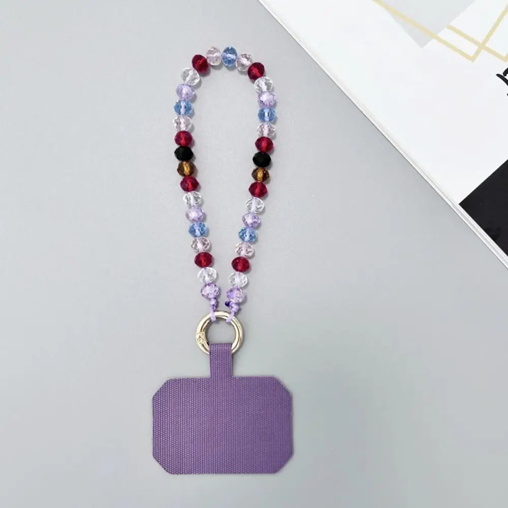 Phone Charms Crystal Beads Crystal Phone Straps Lanyard Hand Wrist Mobile Phone Chain String Luxury Cellphone Strap Key Lanyards Oasis Select