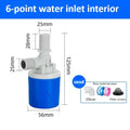 4 6 Points 1 Inch Fully Auto Float Valve Automatic Water Level Regulator Water Stop Refill Controller for Plumbing Oasis Select 6 Points Inlet water