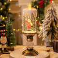 Christmas Decorations Candles Christmas Crystal Snow Lights Children's Birthday Christmas Gifts Scene Layout Holiday Decoration Oasis Select Santa Claus