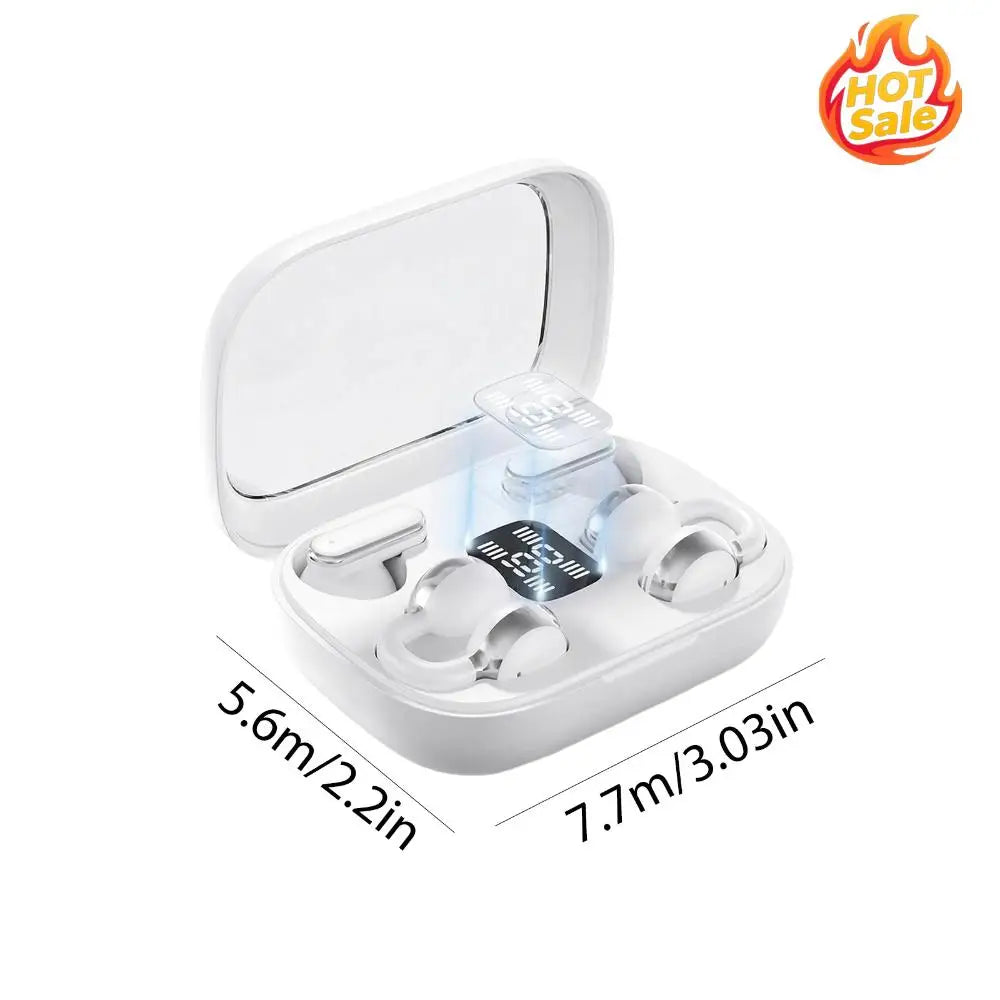 Stereo BT Earbuds LED Display Noise-Canceling Earphones DT5.0 2 In 1 HiFi Headphones for Running Fitness Learning Accessories Oasis Select
