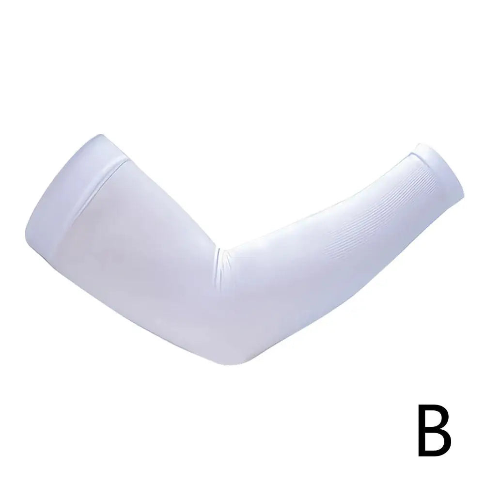 1 Pair Summer Sunscreen Sleeves Ice Silk Men's Plus Size Arm Protection UV Protection Gloves Arm Sleeves Quick Dry Arm Warmer Oasis Select B