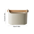 Shock-Absorbent Coffee Knock Box Espresso Dump Bin Removable Espresso Bucket 1300ml Shock-Absorbent Non-slip Grind Waste Bin Oasis Select Beige