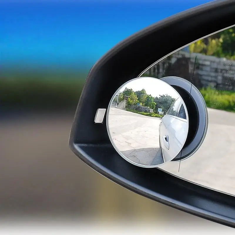 1 Pair 360 Blind Spot Mirror Adjustable Round Frame Wide-angle Rearview Car Rearview Sucker Mirrors Auxiliary Convex Mirror Oasis Select A5