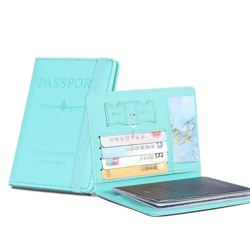 Waterproof PU Leather Passport Holder & Travel Wallet Passport Wallet Oasis Select Green