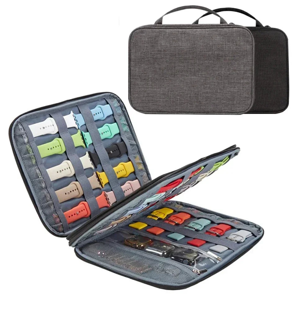 For apple watch watchband storage box Travel pouch strap boxes Multifunction Watch Strap organizer box watchband storage case Oasis Select