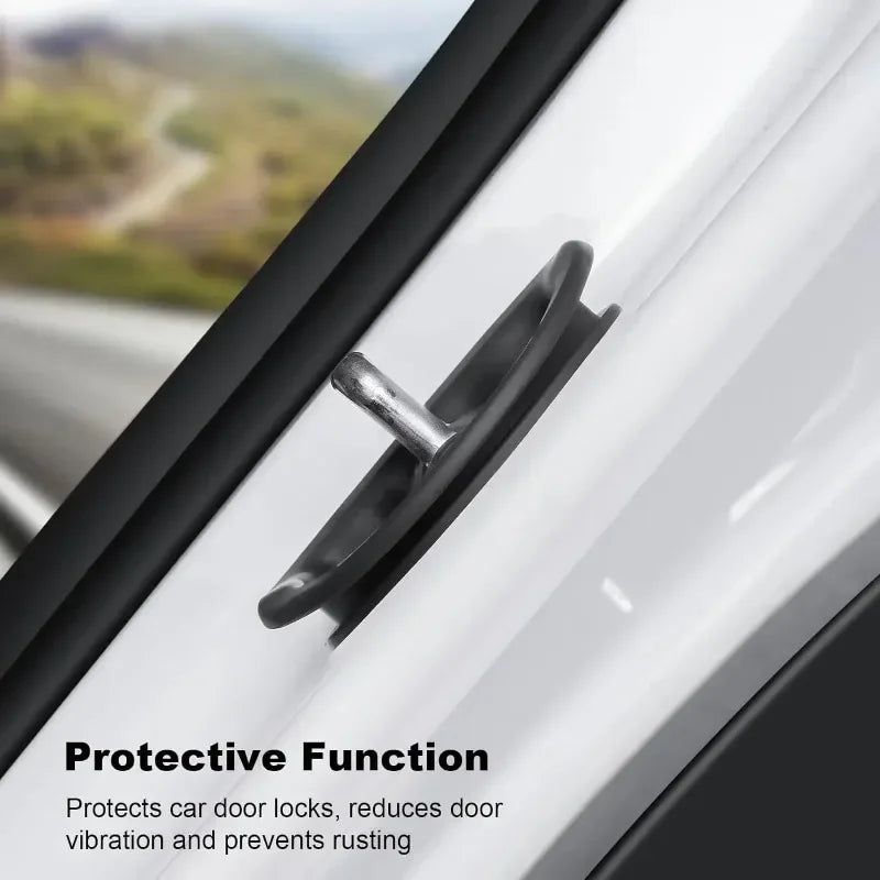 Car Door Shock Absorber for Tesla Model Y Model 3 Car Door Lock Protector Silicone Silent Car Door Lock Latches Cover Accessries Oasis Select