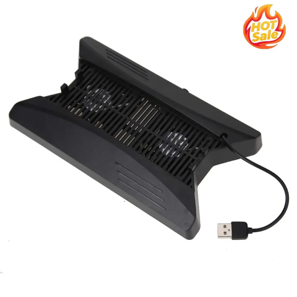 Vertical Cradle Base Display Holder Practical Classic Delicate Texture Cooling Fans USB HUB for PS4 Pro Controller Oasis Select