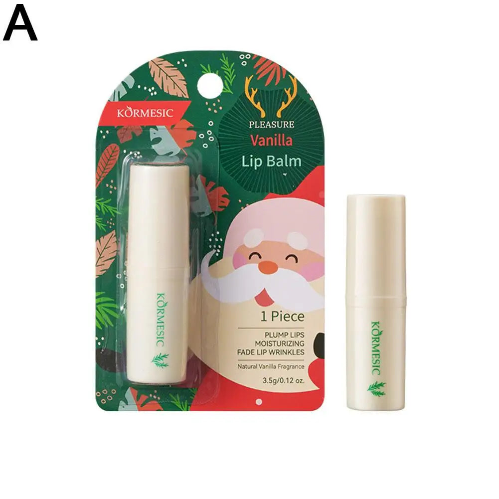 Holiday Fruit Flavored Moisturizing Lip Balm – Christmas Gift Tinted Lip Balm Oasis Select 01 Vanilla