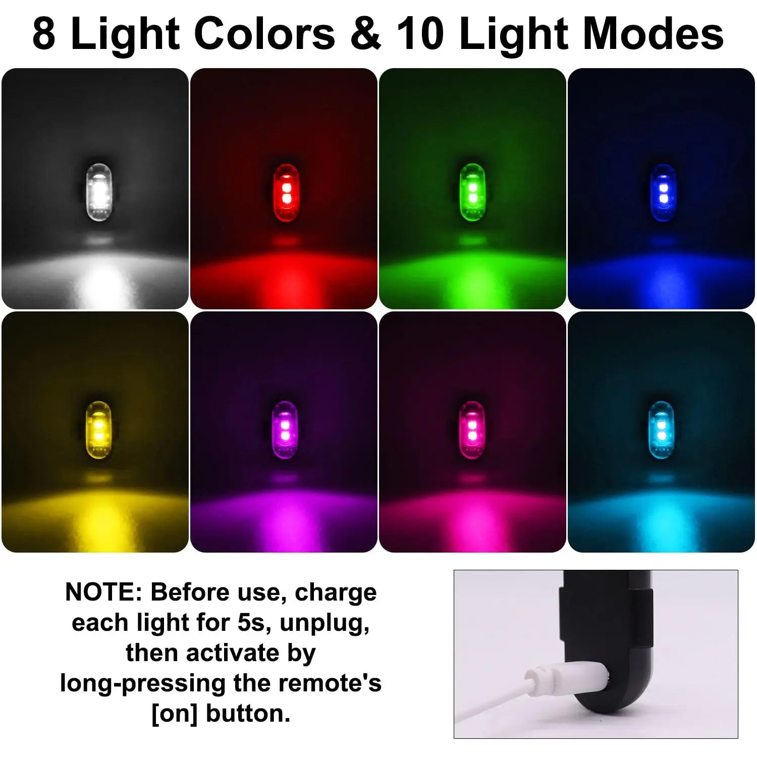 RGB LED Wireless Strobe Light – Drone, Motorcycle & Car