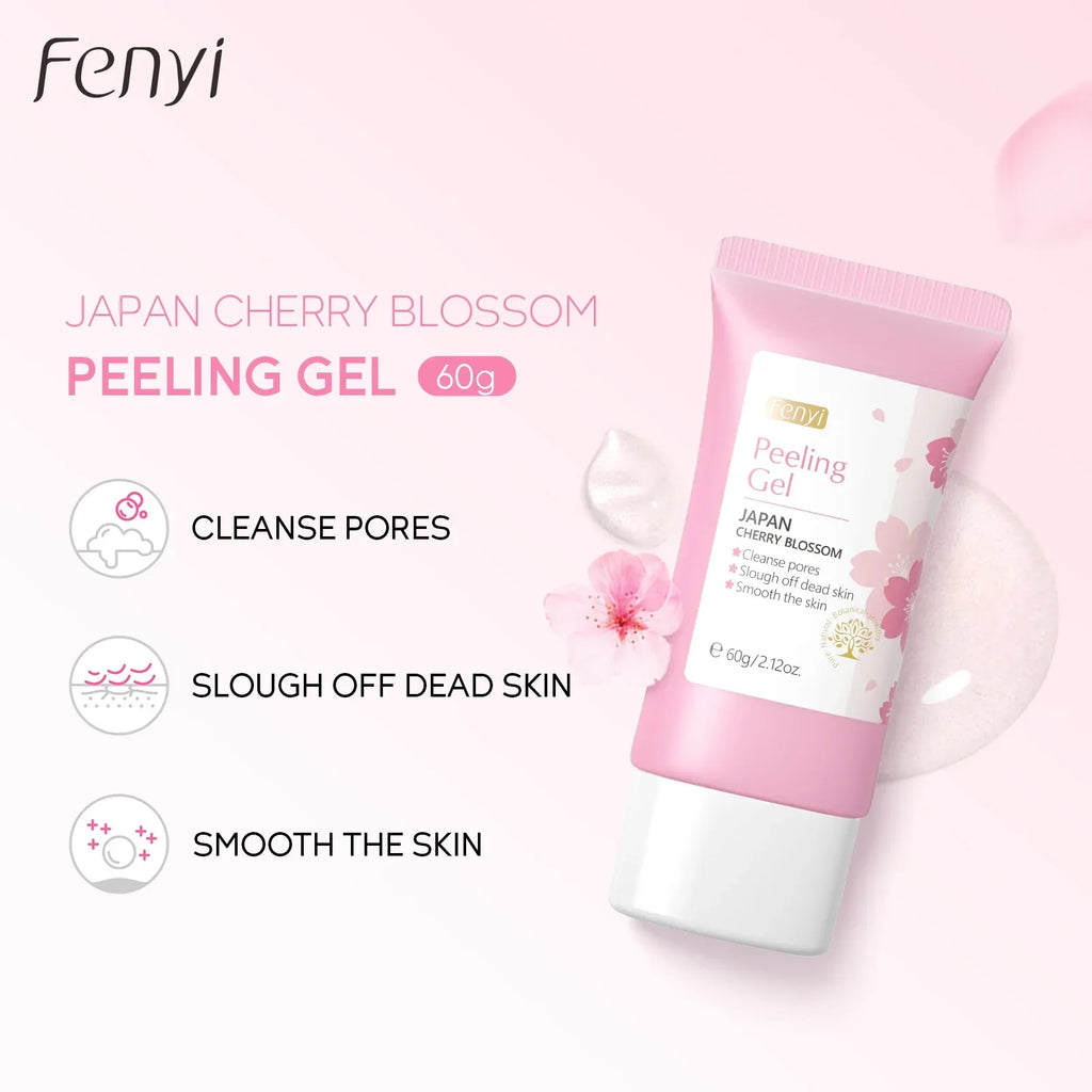 Cherry Blossom Peeling Gel Facial Exfoliating Whitening Moisturizing Tender Body Cleansing Skin Care 60g Oasis Select