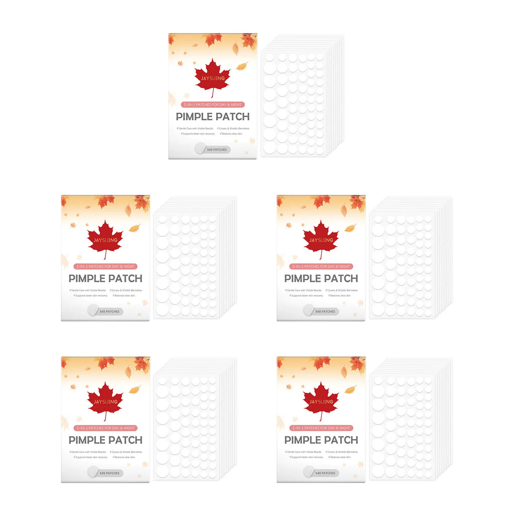 Hydrocolloid Acne Patches – 549 Invisible Pimple Spot Stickers Acne Spot Patches Oasis Select 5x549patches Boxed