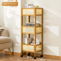 Shelf removable trolley side office under table book storage cabinet student schoolbag placement artifact Oasis Select Brown-Small