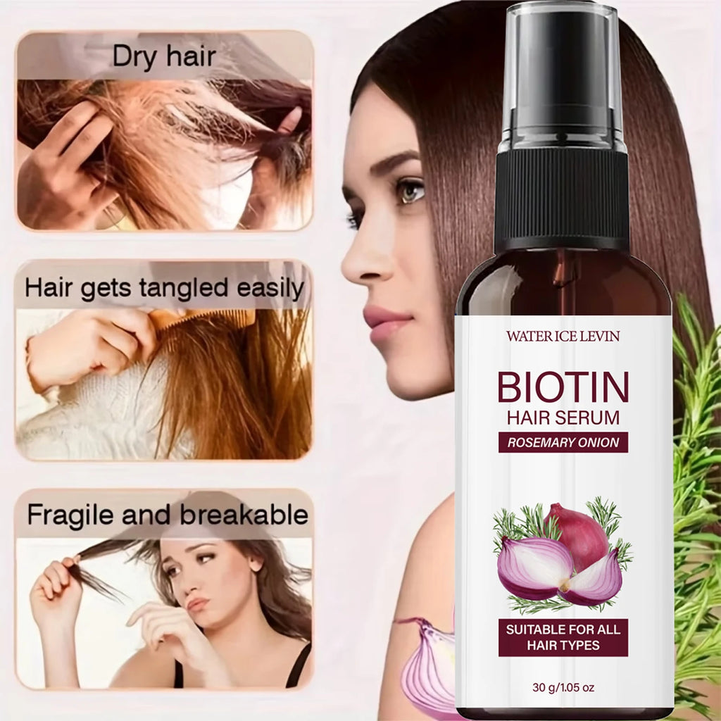 Biotin Rosemary Onion Hair Growth Serum – All Hair Types Hair Growth Serum Oasis Select