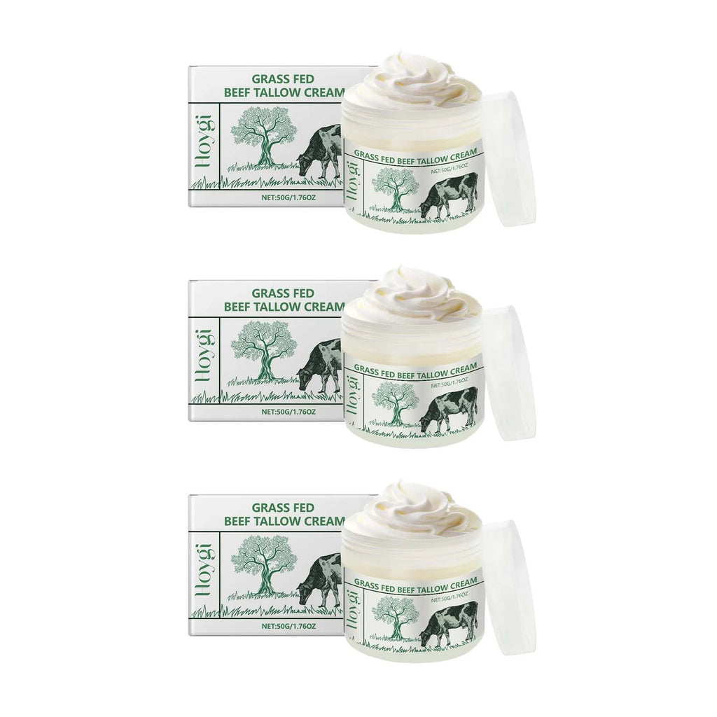 Hoygi Tallow Face & Body Cream – Moisturizing & Firming Tallow Body Cream Oasis Select 3Pcs