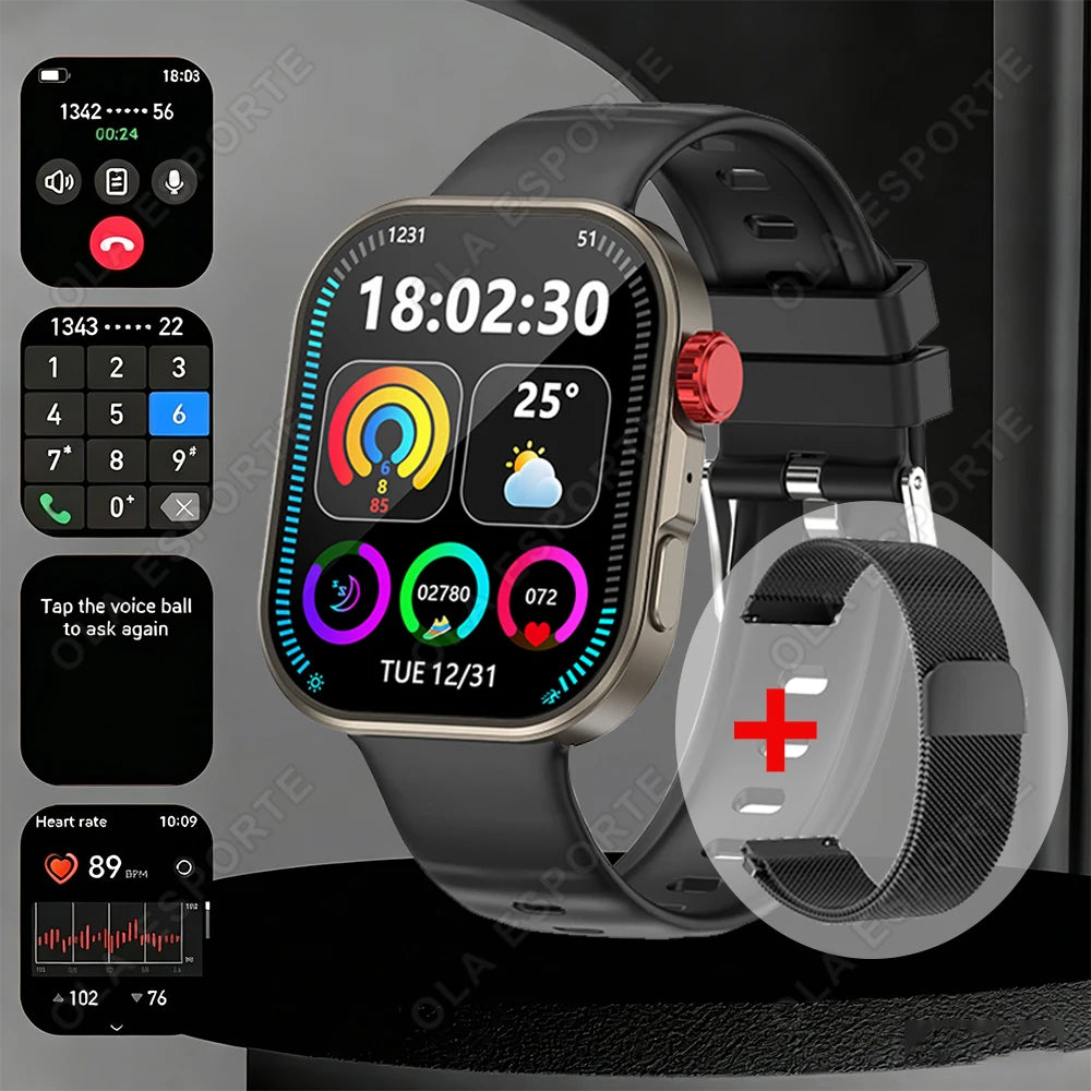 HW12 Smartwatch 2.01" HD Bluetooth Call & Fitness Tracker