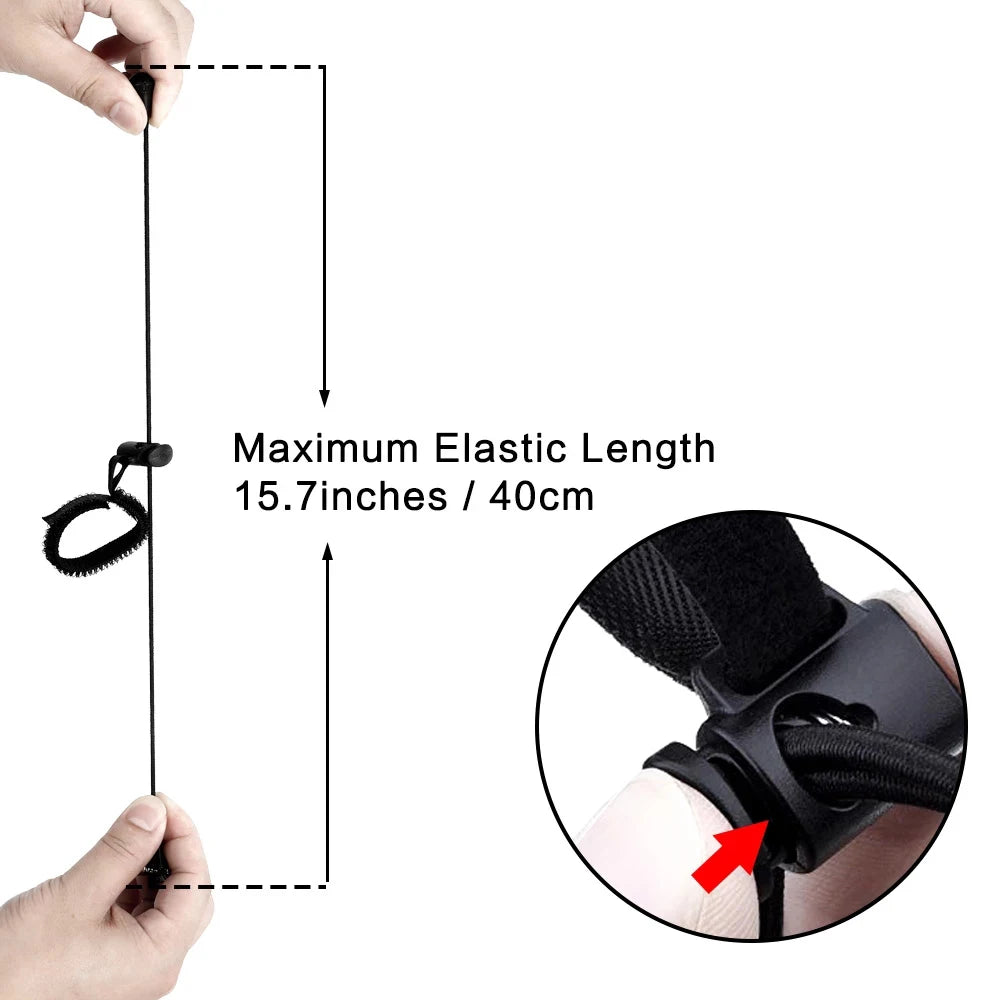 Backdrop Background Muslin String Clips Holder for Photo Video Photography Studio 12 Pack Black Adjustable Elastic Cord Oasis Select