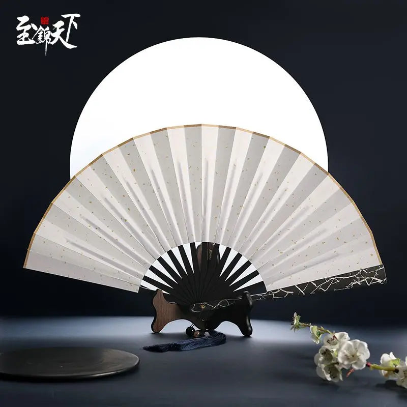 Lightning 10-inch Alloy Metal Fan Chinese Wind Self-defense Kung Fu Fan Classical Silk Cloth Folding Fan Oasis Select J 10 Inches