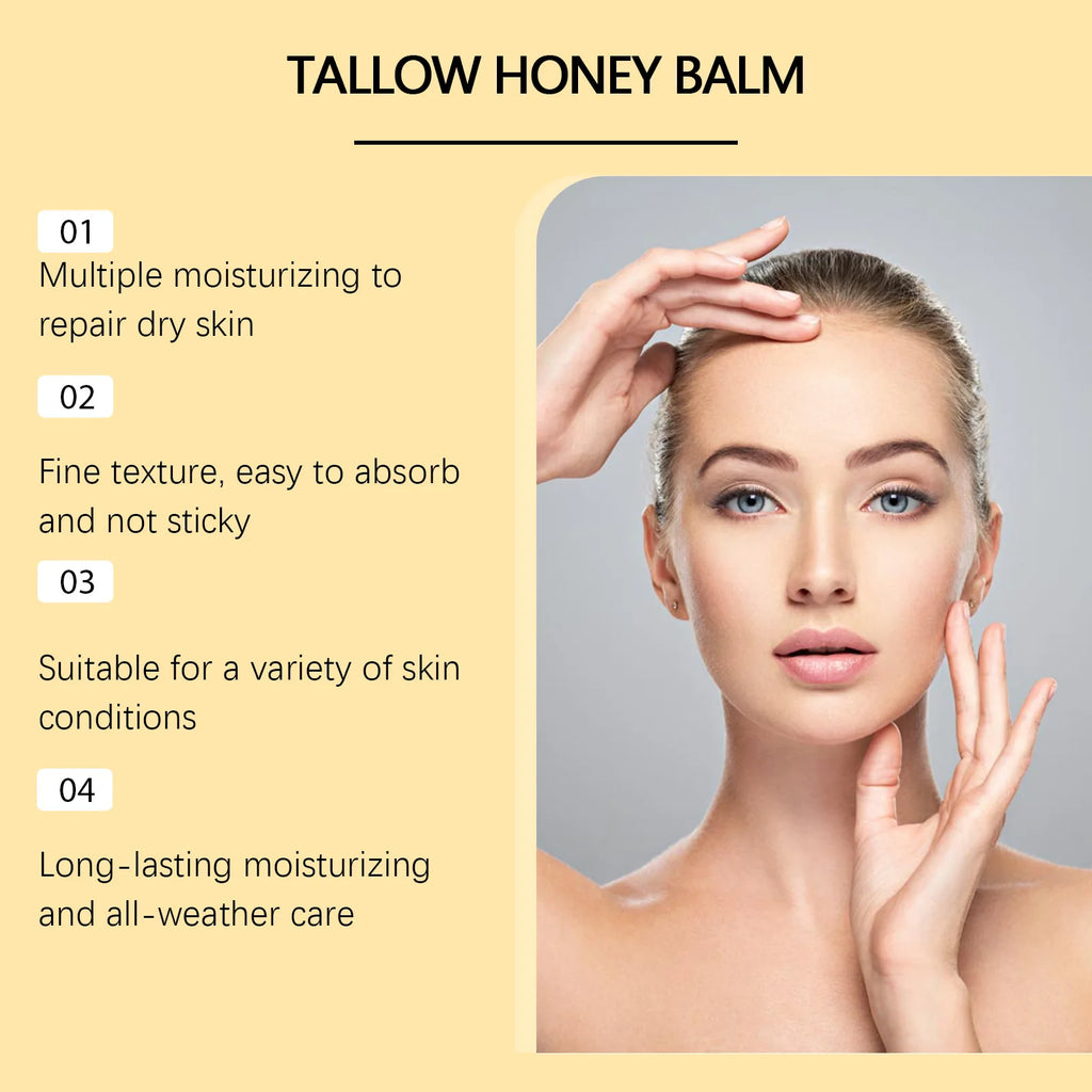 Tallow Honey Balm – Hydrating Brightening Firming Body Cream Body Moisturising Balm Oasis Select