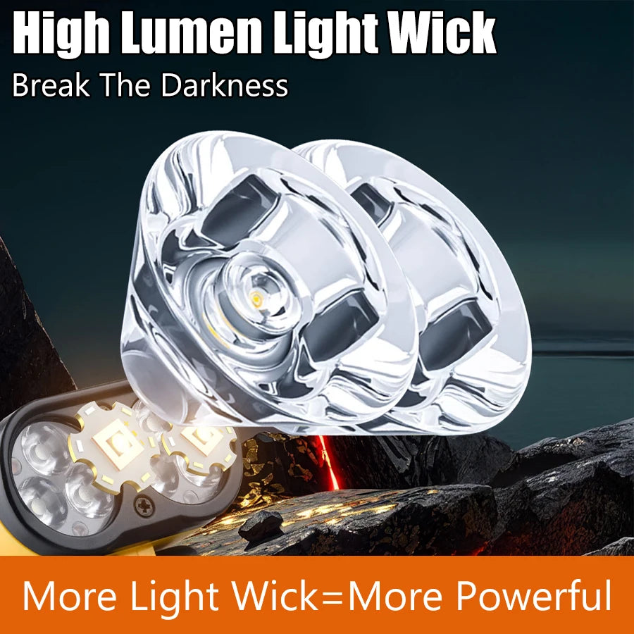 Sensor COB LED Headlamp Cap Clip Light USB Rechargeable Head Flashlight Built-in Battery Headlight Led Head for Fishing Camping Oasis Select