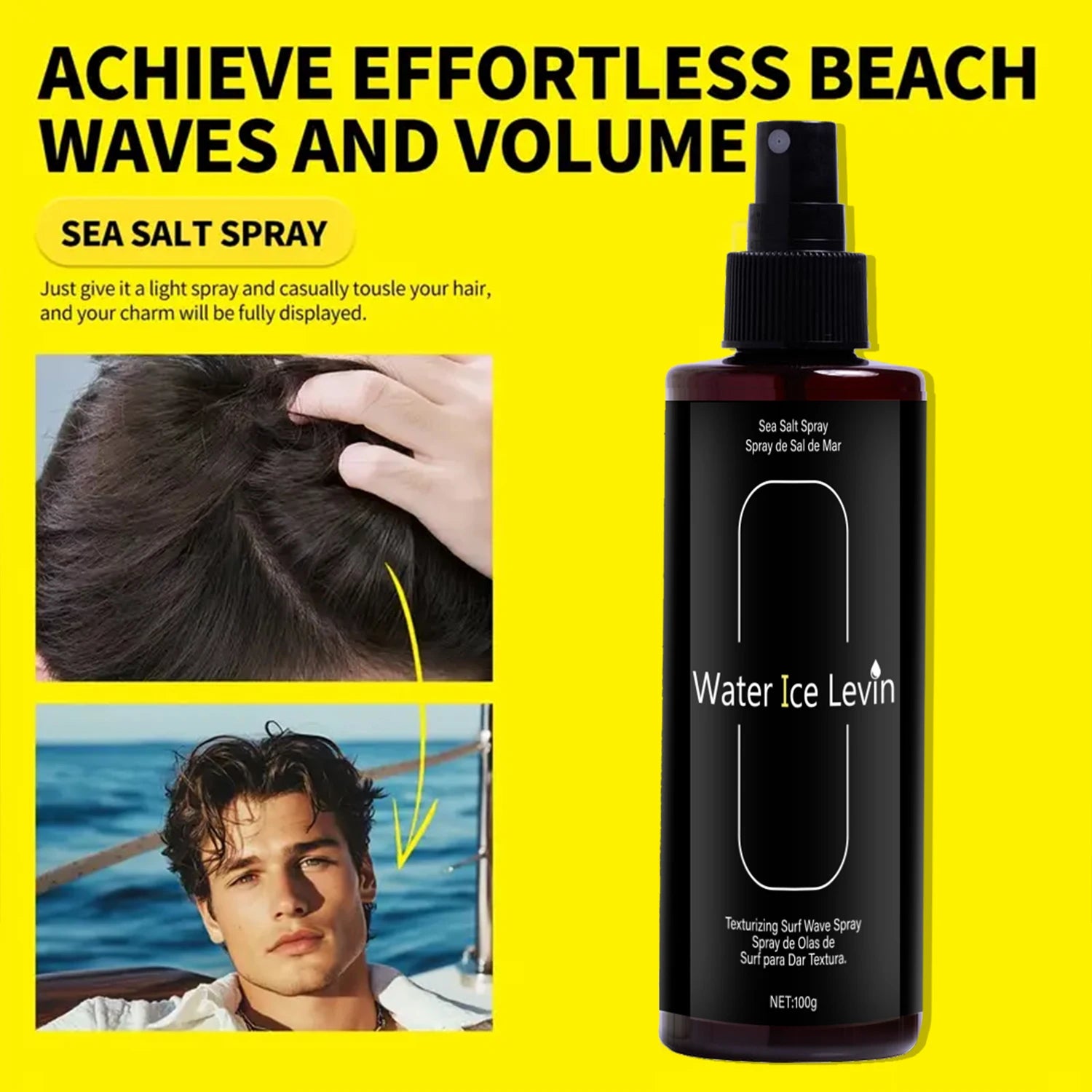 Beach Wave Spray – Kelp & Magnesium Sulfate Hair Texturizer Hair Wave Spray Oasis Select