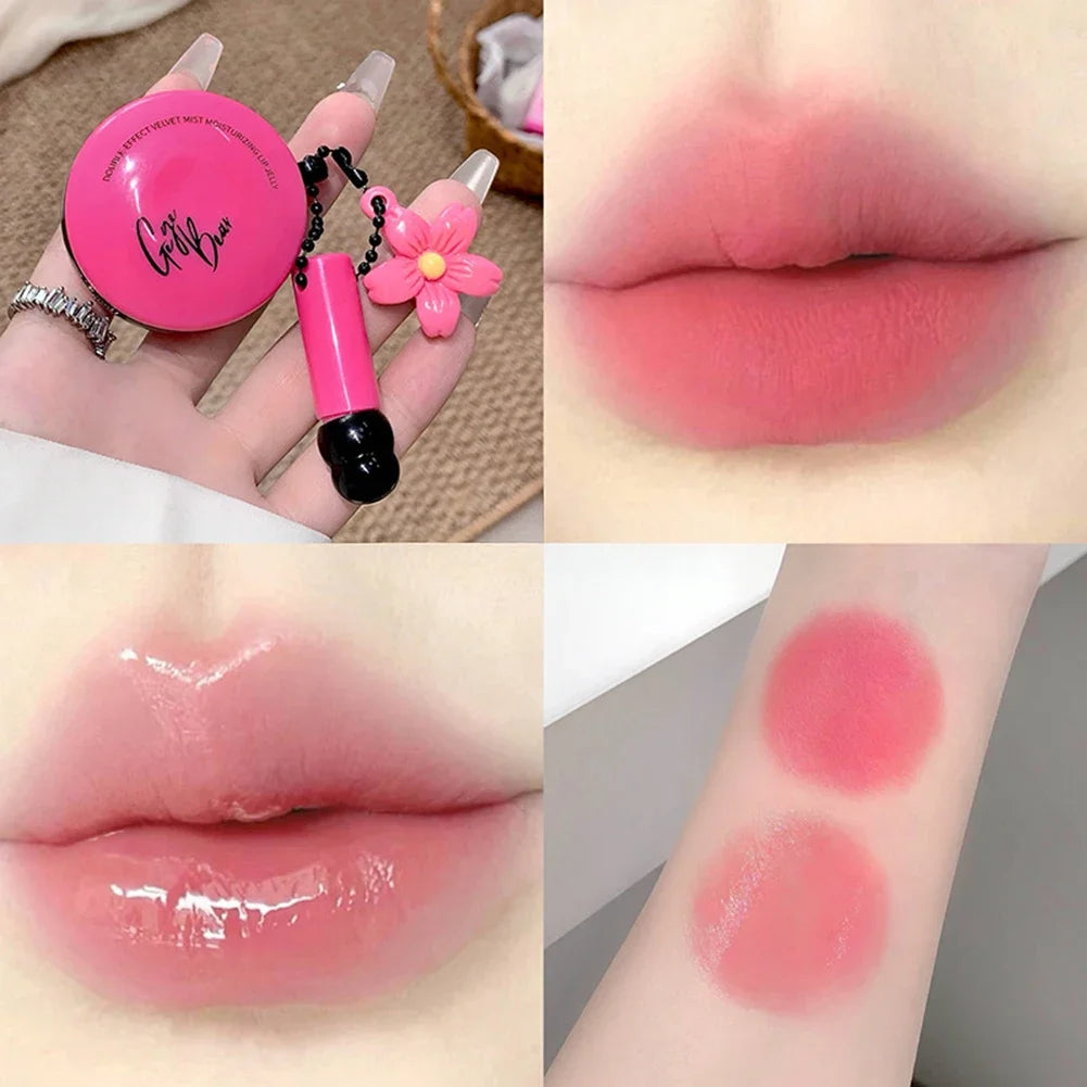 Dual Effect Velvet Matte & Glossy Pendant Lip Glaze, Hydrating Moisture, Perfect for Layering, Brightening Lip Color Oasis Select 01