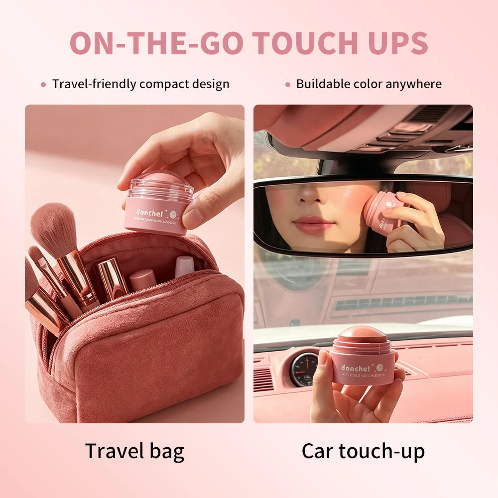 Soft Beam Blush Cream Multi Purpose Lipstick, Eye Shadow, Powder Blusher Long Lasting Makeup Smooth Creamy Texture Blusher Cream Oasis Select