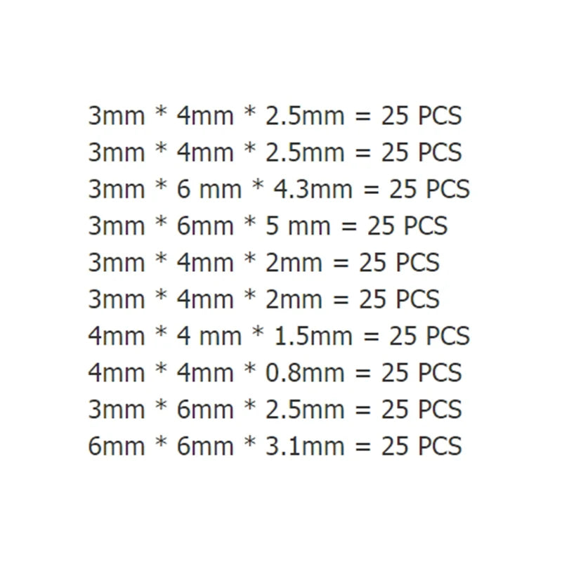 Durable Car Remote Control Button, 10 Different Types, 100/250 Pieces per Box, Ideal for Car Key Micro Switches Oasis Select