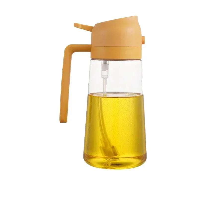 Olive Spray Dispenser Oil Dispenser Bottle for One Kitchen Oil Spray Oil Polisher Bottle Kitchen Storage for Camping Bbq Baking Oasis Select Yellow-500ml-Plastic
