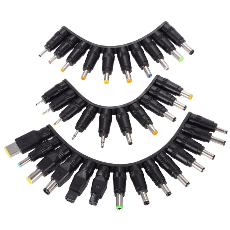 34PCS 8PCS Universal DC AC 5.5mmx2.1mm Power Adapter Tips Connector Kits for Lenovo Thinkpad Laptop Power Supply Plug Jack Sets Oasis Select