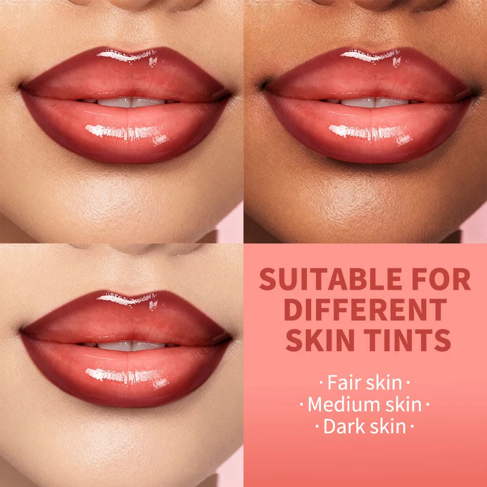 Lip Liner With Lip Gloss Lip Combo Set Dark Brown Pink Nude Gloss Shiny Long Lasting Moisturizing Lip Glossy Lips Makeup Set Oasis Select