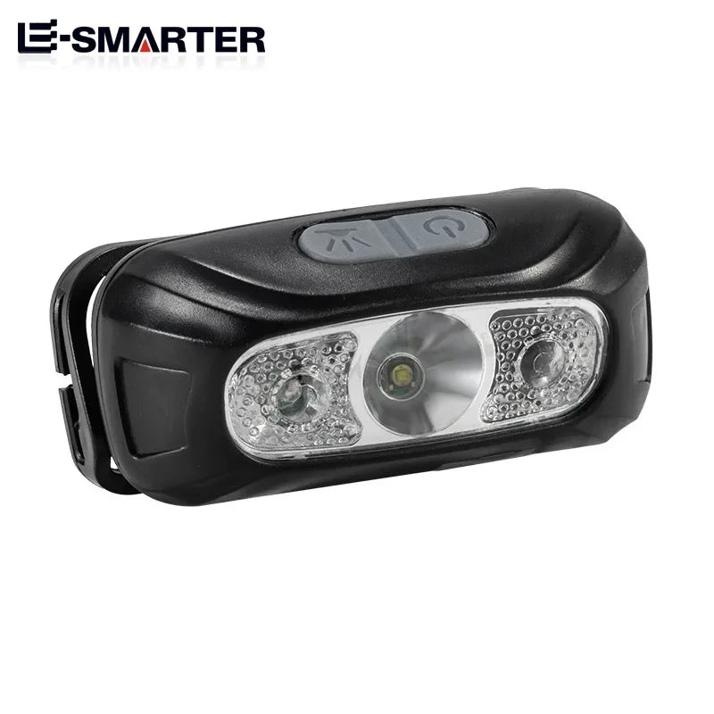 Mini Rechargeable Powerful Sensor Headlamp Fishing Camping USB Head Flashlight COB LED Head Light Torch Headlights Front Lantern Oasis Select