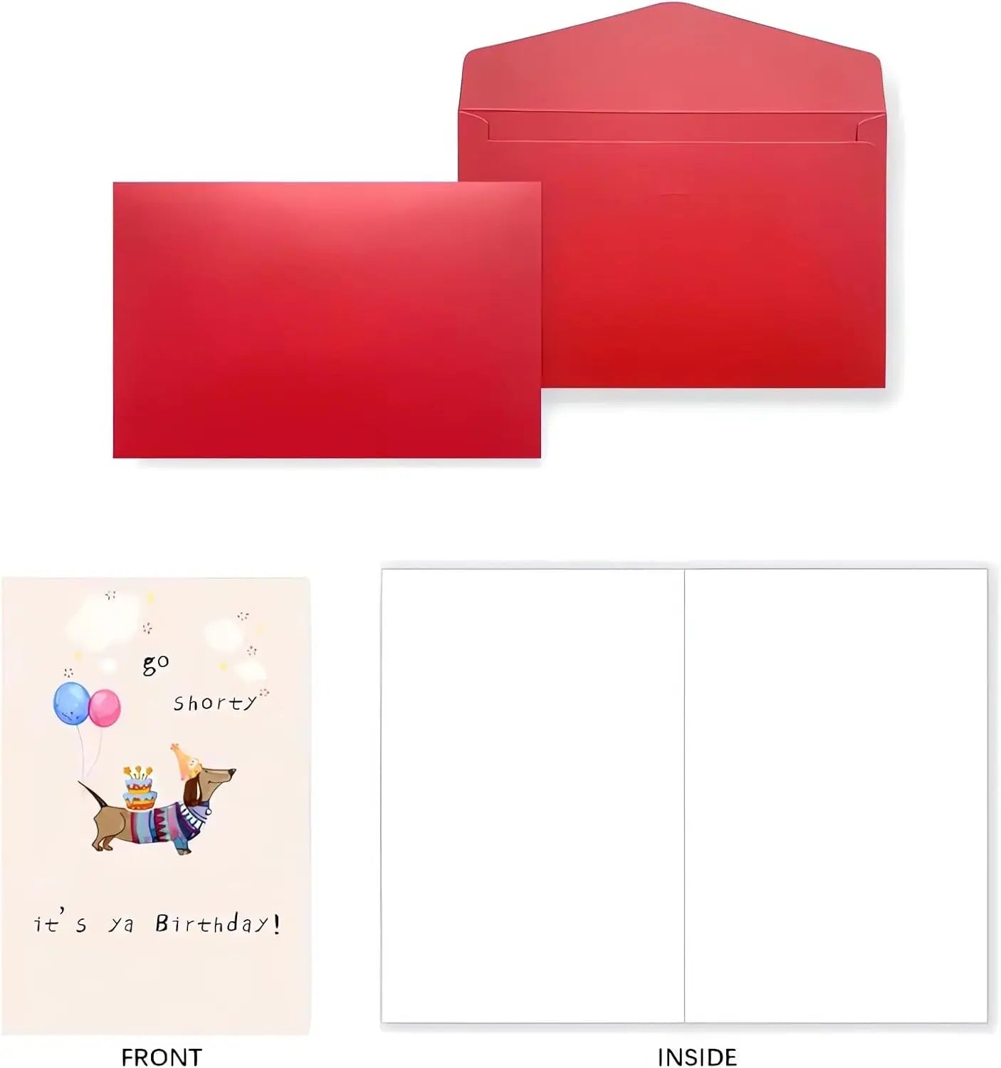 Funny Birthday Card Dachshund Weenie Dog Gifts for Dog Birthday Him Her Cute Wiener Dog Gift for Pet Lovers Owners Oasis Select