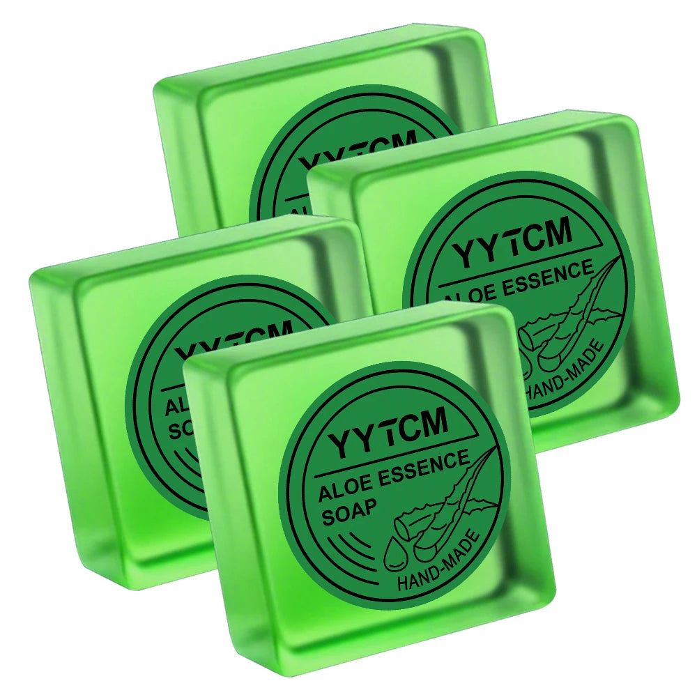 Handmade Aloe Vera Soap – Moisturizing Face & Body Bar 65g Facial & Body Soap Oasis Select 4Pcs 65g
