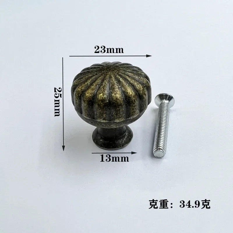 Antique Style Pull Handles Bronze Tone Retro Alloy Kitchen Drawer Cabinet Door Knobs Furniture Hardware Fittings